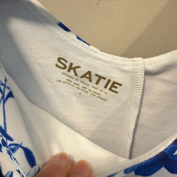 Skatie Blue & White Floral Mini Dress - Picture 5 of 6